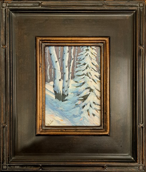 Click to view detail for Snow In The Morning 7x5 $190